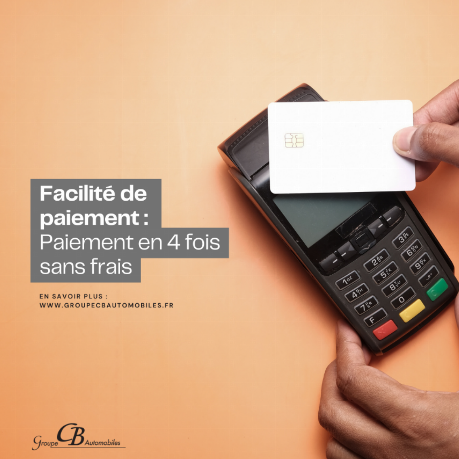 Payez en 4 fois sans frais